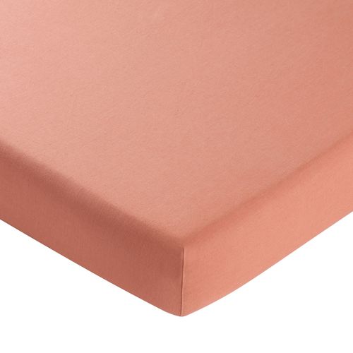 Drap-housse 140x200x28 Rose Blush En Lin