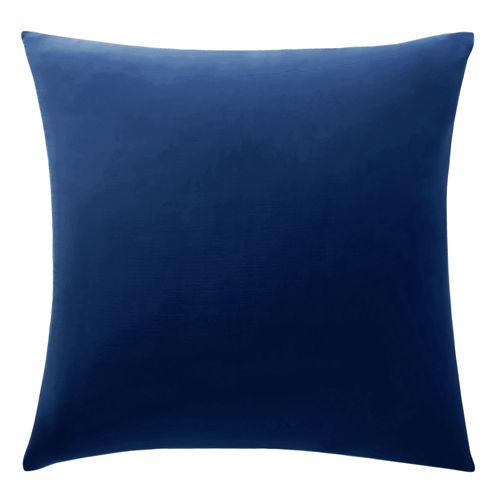 Taie Sac 50x70 Bleu Indigo En Coton