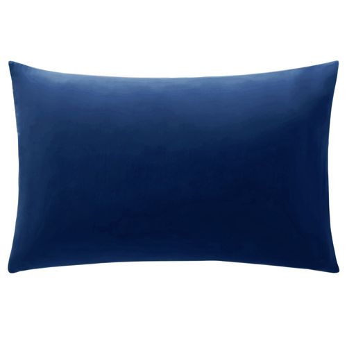 Taie Sac 63x63 Bleu Indigo En Coton