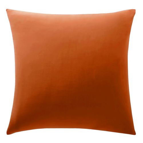 Taie Sac 50x70 Orange Cuivré En Coton