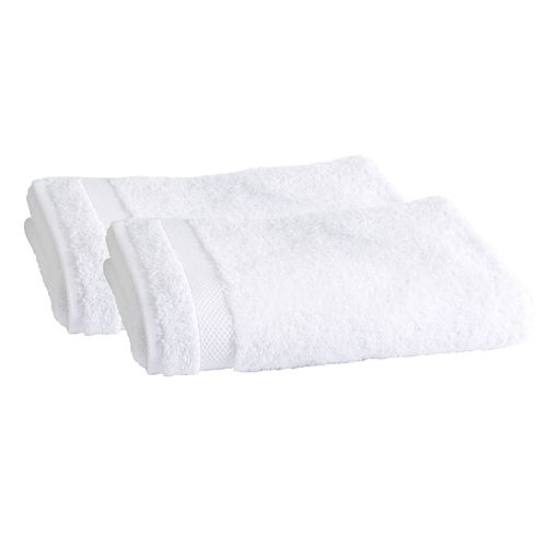 Serviette De Toilette 50x100 Blanc En Coton 500 G/m²