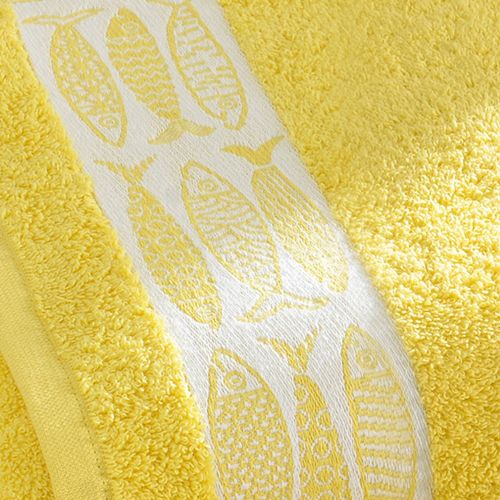 Drap De Bain 100x150 Jaune Mimosa En Coton 450 G/m²