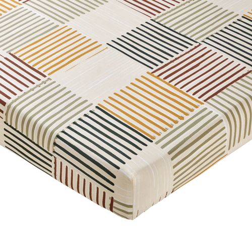 Drap-housse 160x200x28 Beige En Coton