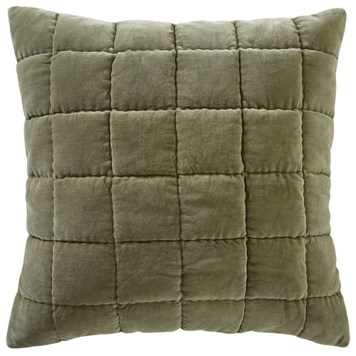 Housse D'oreiller 63x63 Vert En Coton
