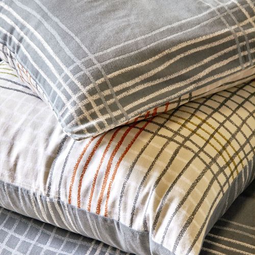 Taie Sac 63x63 Gris En Coton