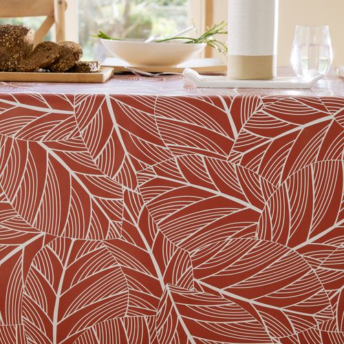 Nappe 140x250 Rouge En Pvc