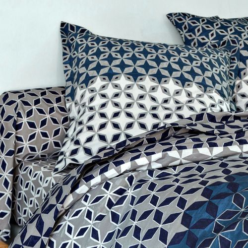 Taie Volant 63x63 Gris En Coton