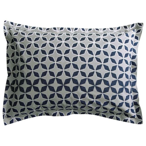 Taie Volant 50x70 Gris En Coton