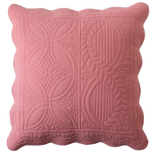 Housse D'oreiller 65x65 Rose Bois De Rose En Coton 370 G/m²
