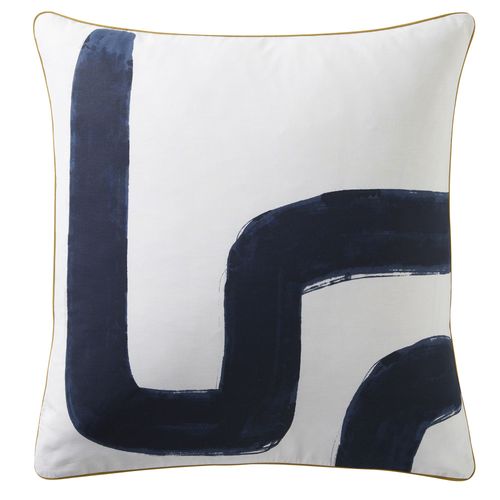 Taie Sac 63x63 Bleu Marine En Coton