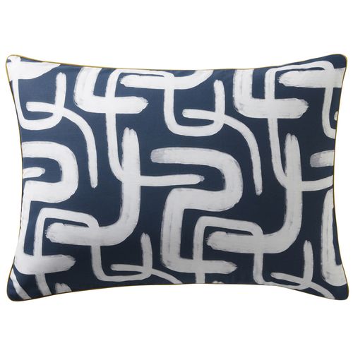 Taie Sac 63x63 Bleu Marine En Coton