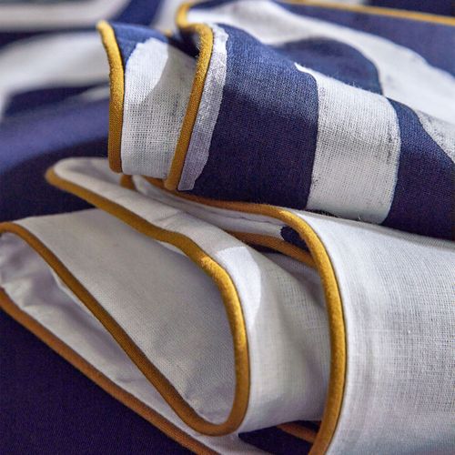 Taie Sac 63x63 Bleu Marine En Coton