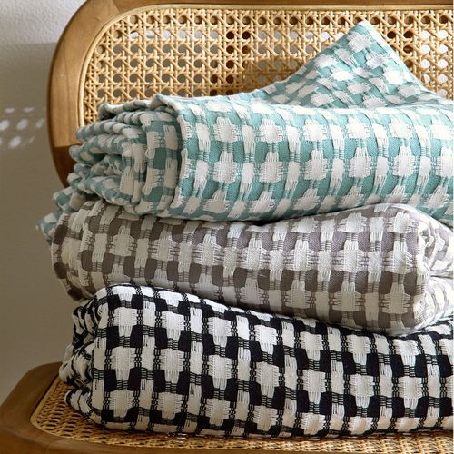 Jeté De Canapé 270x250 Beige En Coton