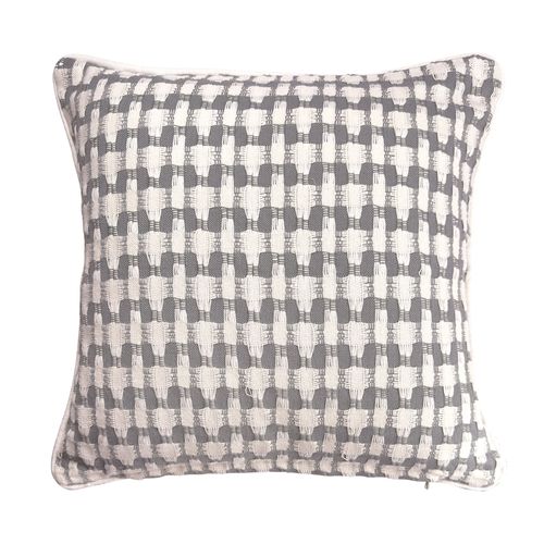 Lot De 2 Housse De Coussin 40x40 Beige En Coton