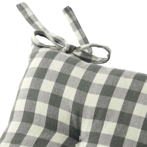 Lot De 2 Galette 40x40 Gris En Coton