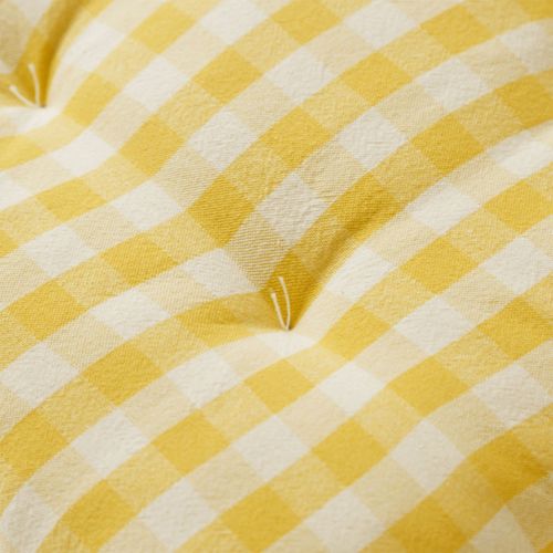 Lot De 2 Galette 40x40 Jaune En Coton