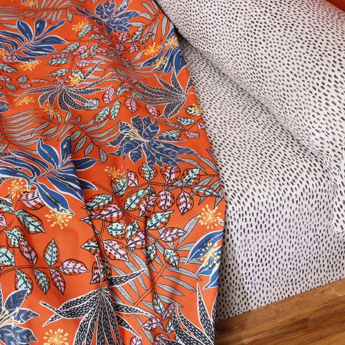 Drap-housse 90x190x28 Multicolore En Coton