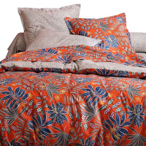 Housse De Couette 200x200 Multicolore En Coton