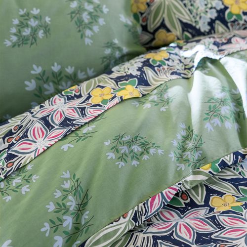 Housse De Couette 240x220 Multicolore En Coton