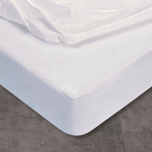 Protège Matelas 140x190 Blanc En Polyester