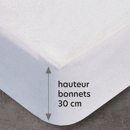 Protège Matelas 140x200 Blanc En Polyester