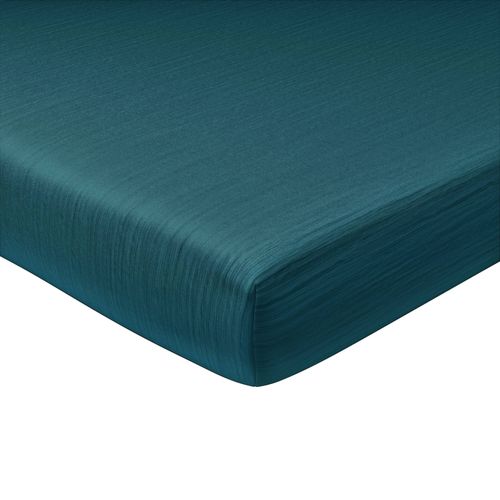 Drap-housse Grand Bonnet 140x200x32 Bleu Canard En Coton