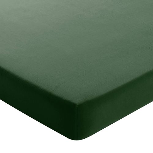 Drap-housse Grand Bonnet 140x200x32 Vert Kaki En Coton