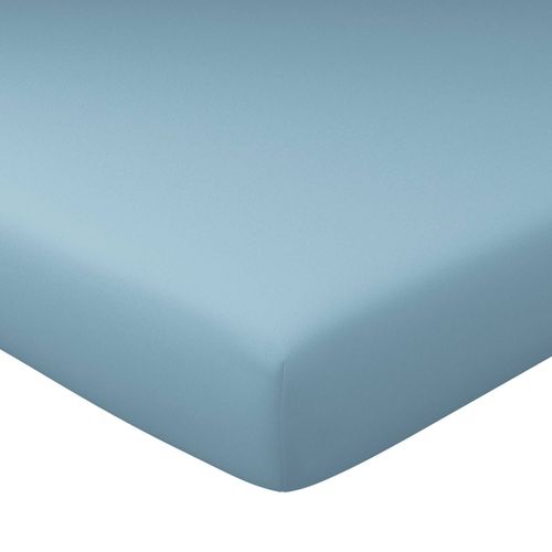 Drap-housse Grand Bonnet 160x200x40 Bleu Glacier En Coton