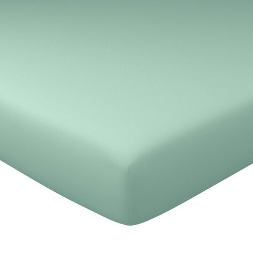 Drap-housse Grand Bonnet 160x200x40 Vert Céladon En Coton
