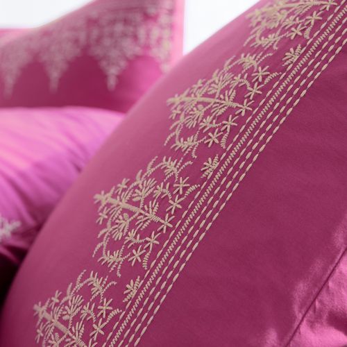 Taie Sac 63x63 Rose Fuchsia En Coton