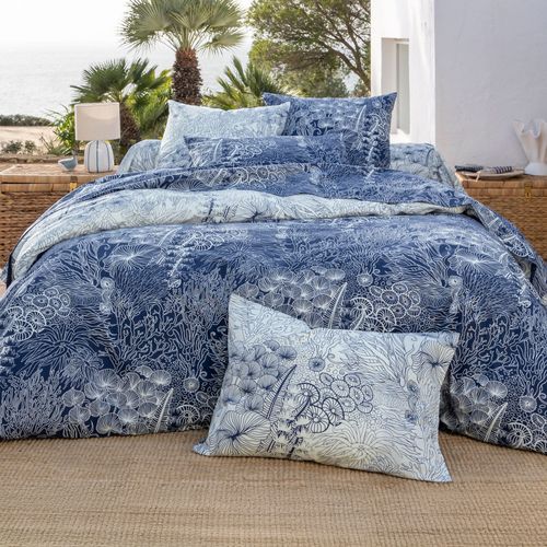 Taie Sac 63x63 Bleu Marine En Coton