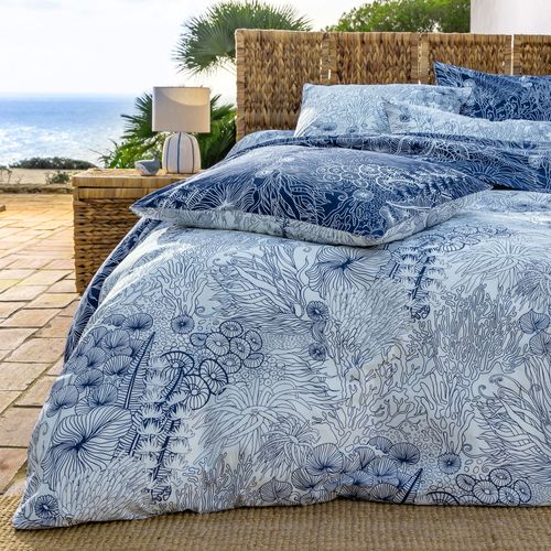 Taie Sac 63x63 Bleu Marine En Coton