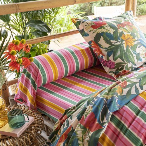 Drap-housse 160x200x28 Multicolore En Coton