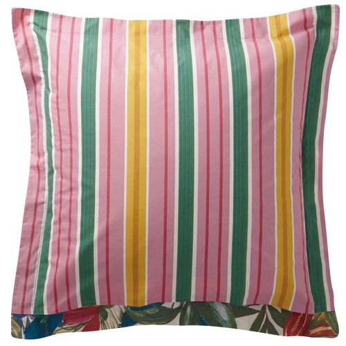 Taie Volant 50x70 Multicolore En Coton