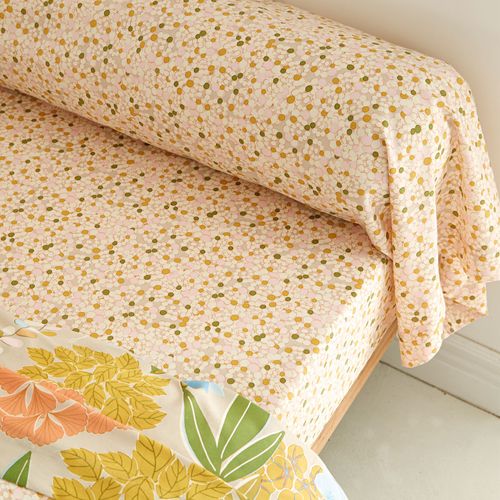 Drap-housse 90x190x28 Multicolore En Coton