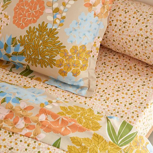 Drap-housse 90x190x28 Multicolore En Coton