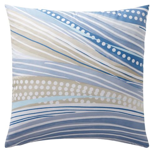 Taie Sac 65x65 Bleu En Coton