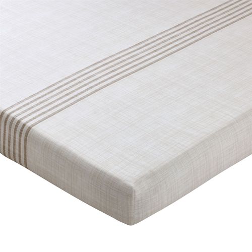 Drap-housse 90x190x28 Beige En Coton