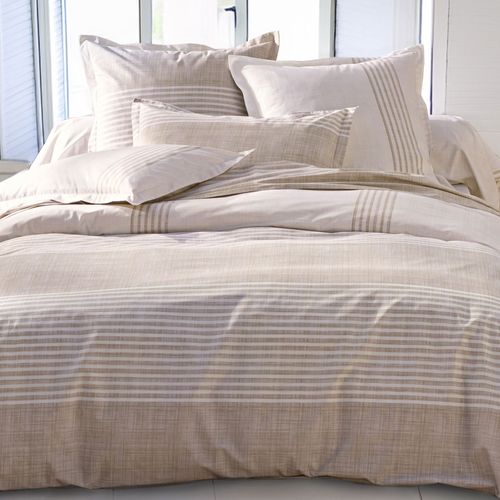 Drap-housse 140x190x28 Beige En Coton
