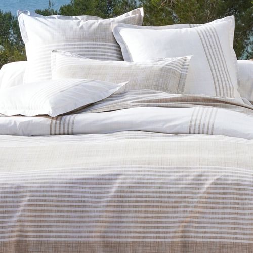 Housse De Couette 240x220 Beige En Coton