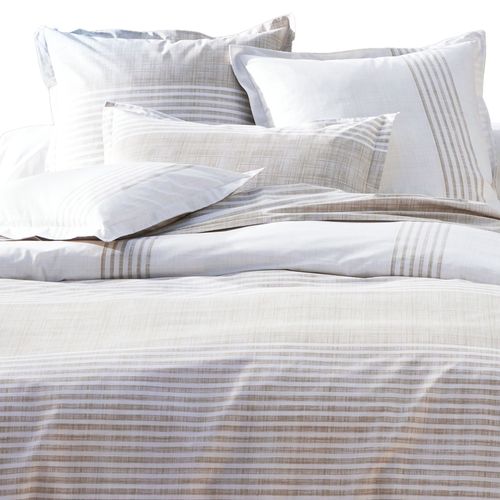 Housse De Couette 260x240 Beige En Coton