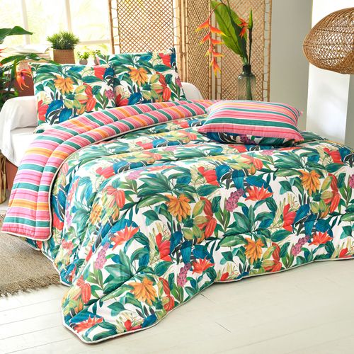 Couette Légère 140x200 Multicolore En Polyester