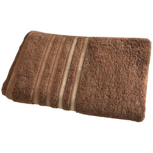 Drap De Bain 100x150 Beige Chataigne En Acrylique