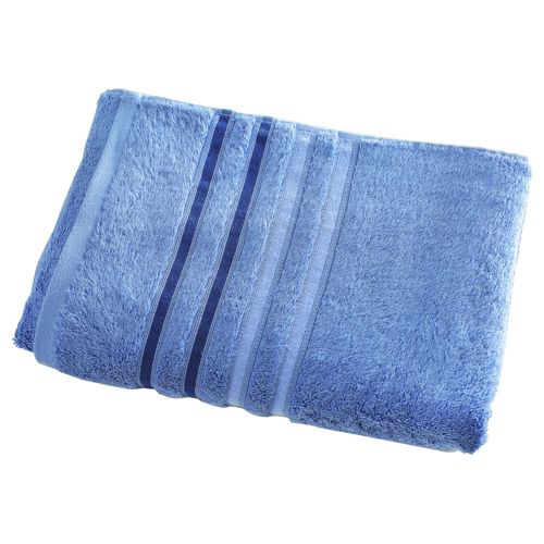 Drap De Bain 100x150 Bleu Pacifique En Acrylique