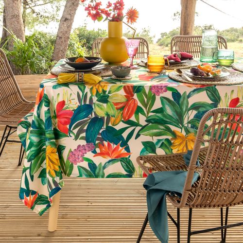 Nappe 140x140 Multicolore En Coton