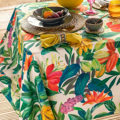 Nappe 140x140 Multicolore En Coton