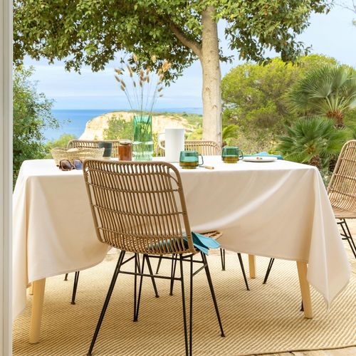 Nappe Ronde 180 Cm Beige En Polyester 92 G/m²