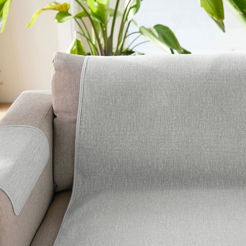 Protège Canapé 150x200 Gris Perle En Polyester