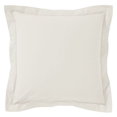 Taie Volant 50x70 Blanc Ivoire En Coton