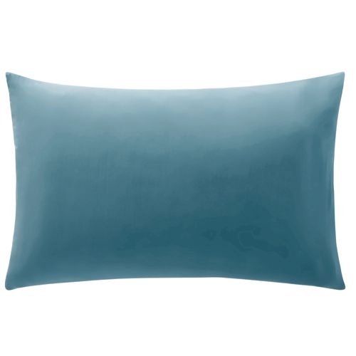 Taie Sac 63x63 Bleu Aqua En Coton
